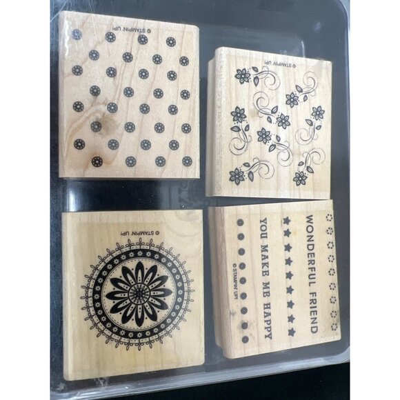 Stampin Up! 66-Piece Wood-Mounted Rubber Stamp Set - Picture 8 of 13